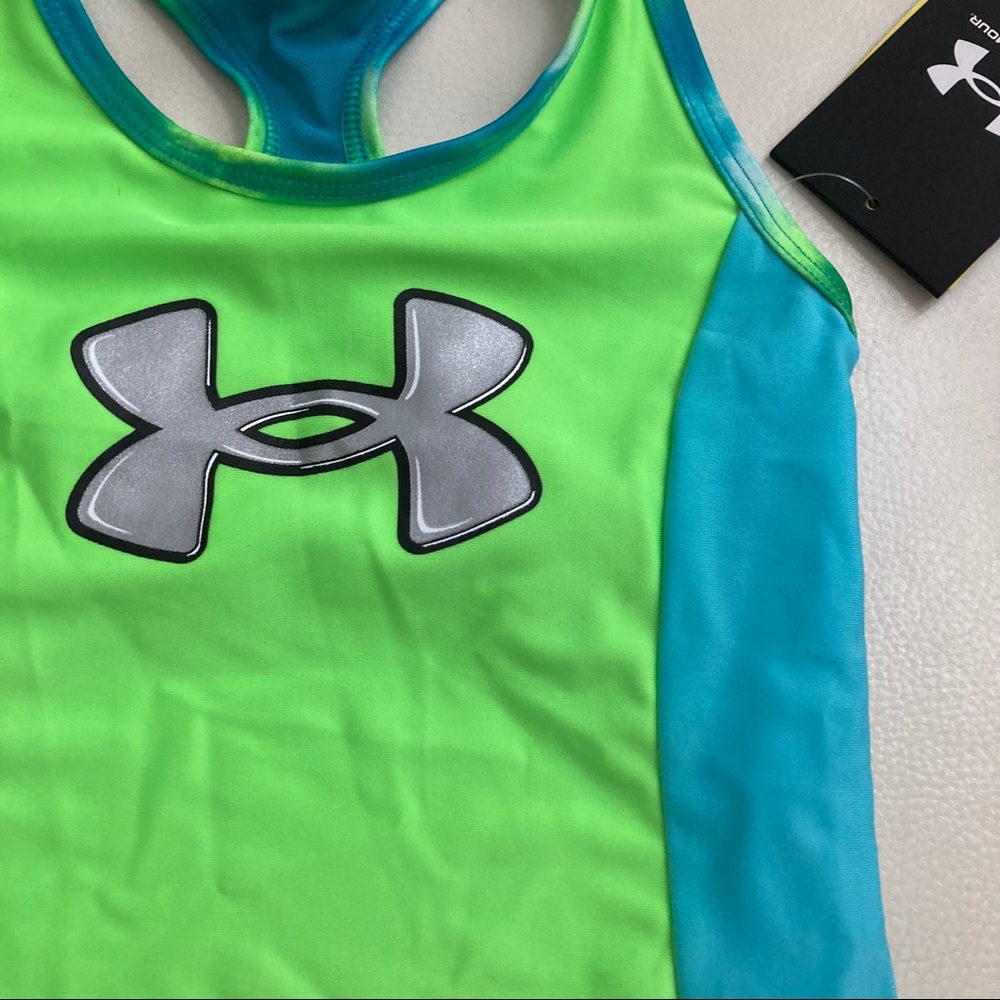 Under Armour cute neon beach UPF30+ one piece swimsuit 4063 - Picture 4 of 7